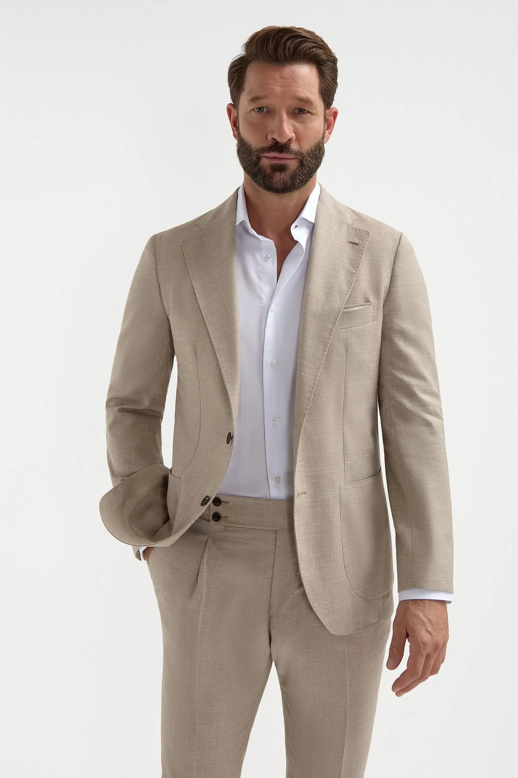 Beige Suit - Made in Italy