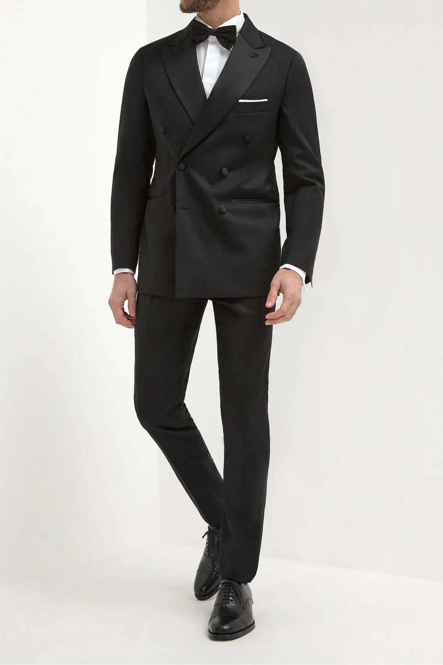 Black double breasted tuxedo - Made in Italy