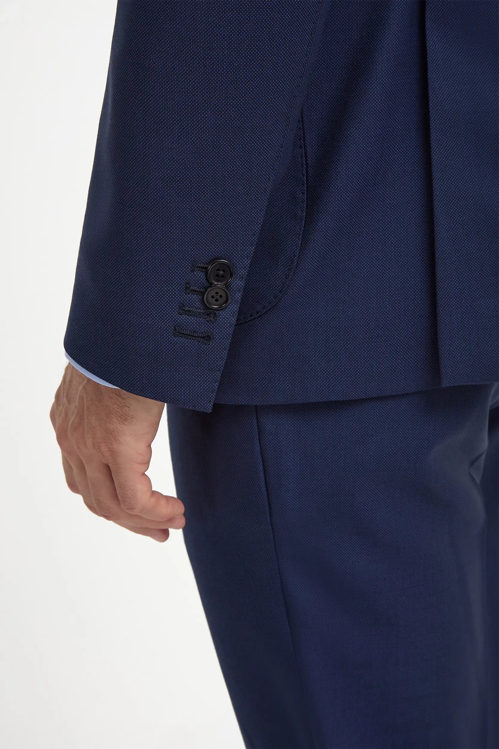 Blue birdseye suit - Made in Italy