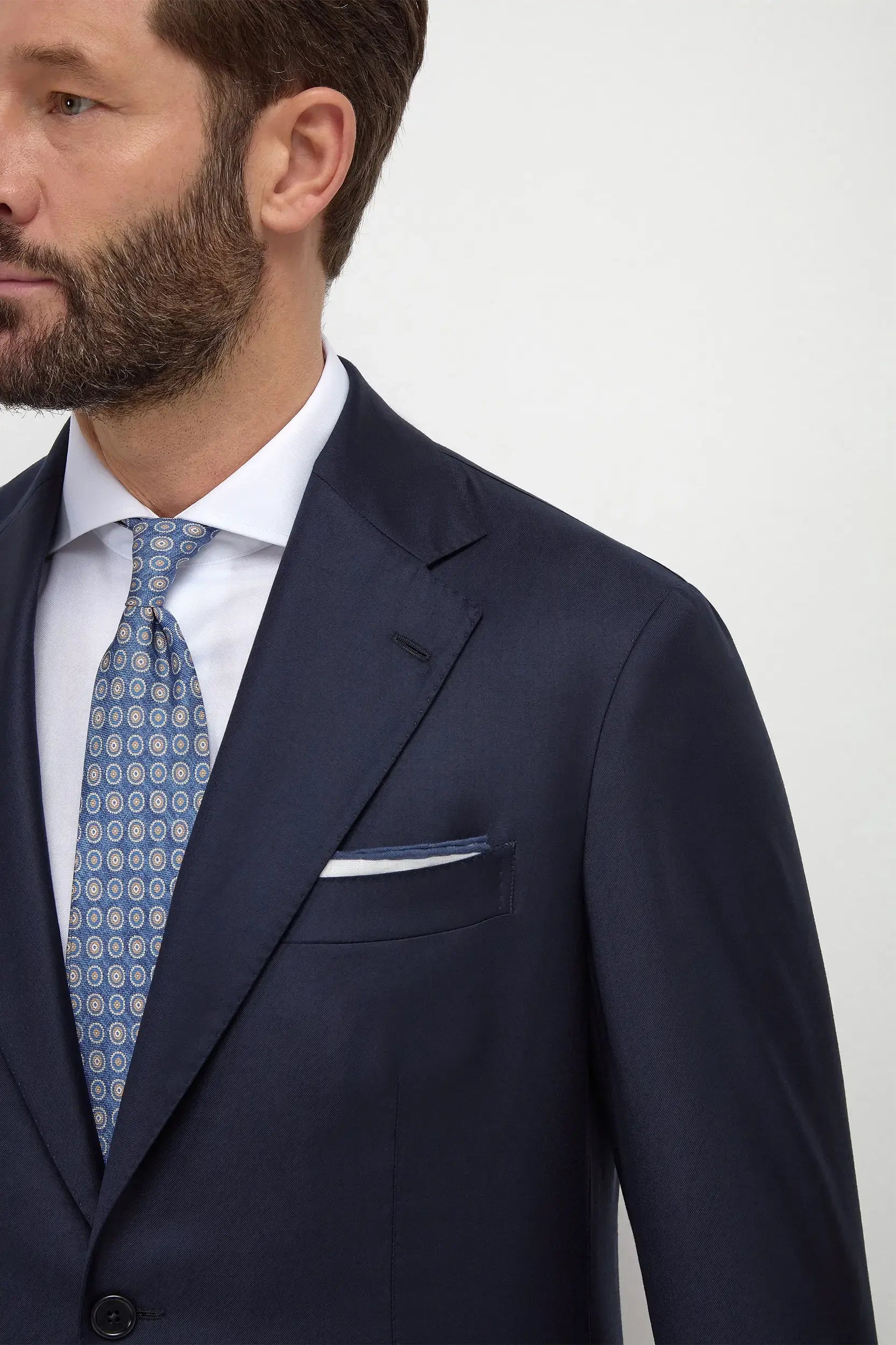 Blue Full Canvas Suit - Made in Italy