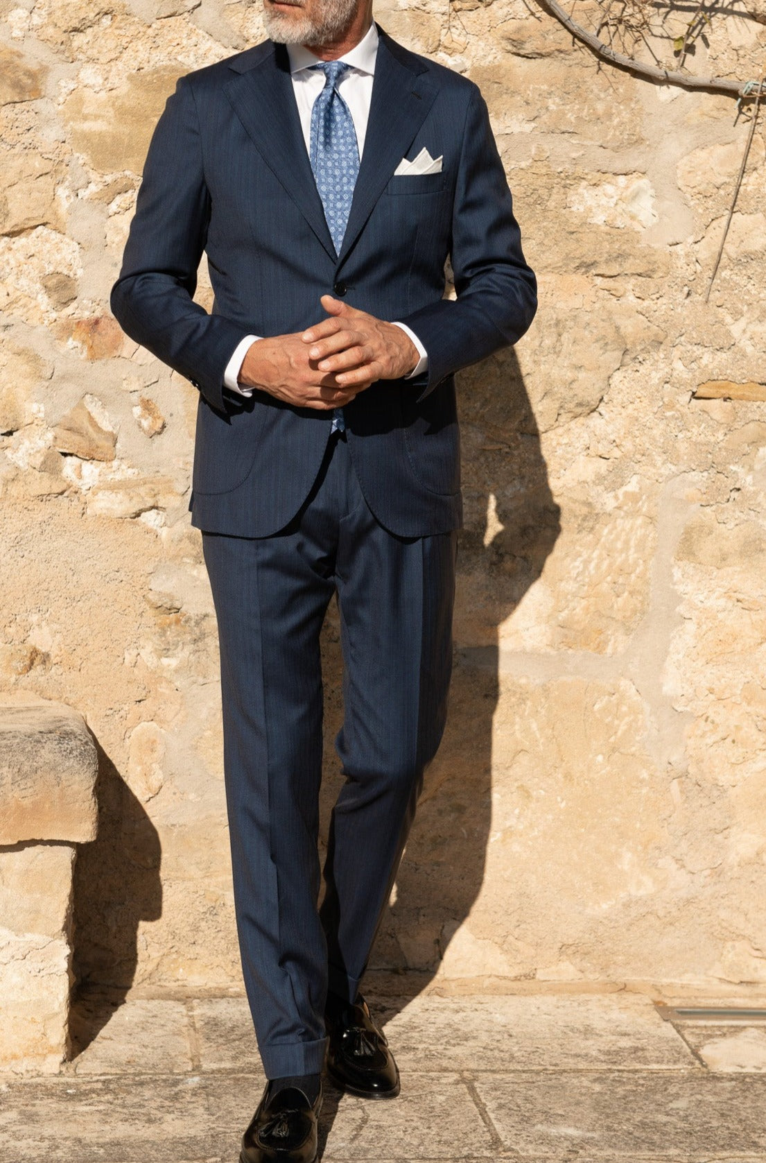 Blue solaro suit - Made in Italy
