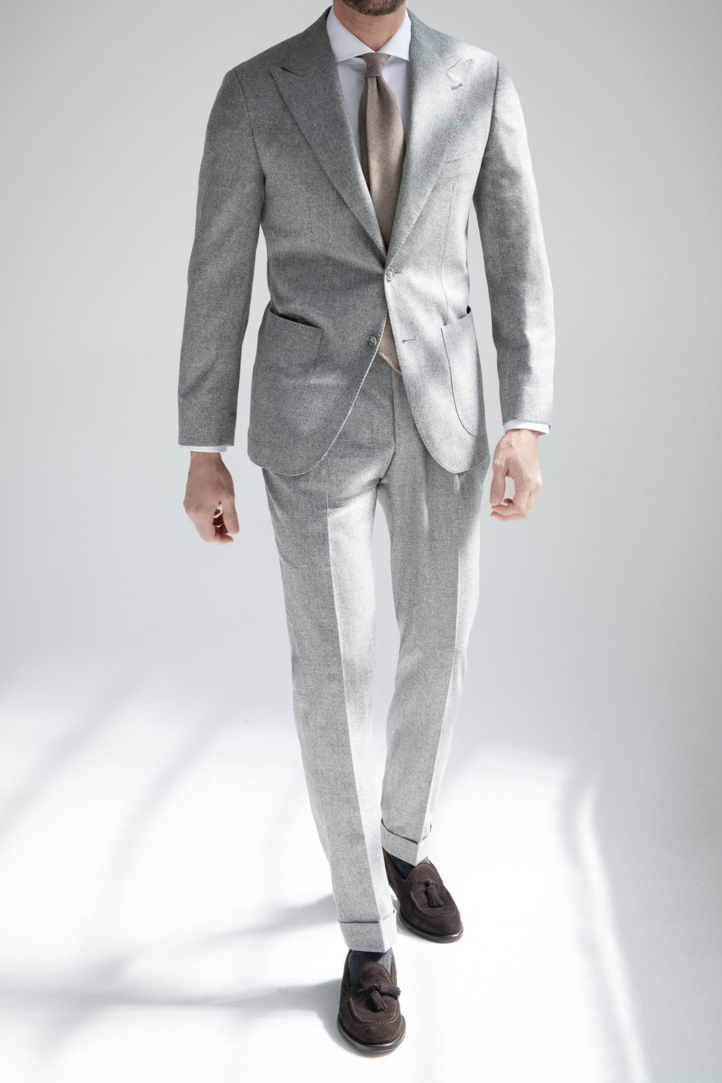 Grey Prince of Wales suit "Soragna Capsule Collection" - Made in Italy