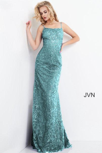 Jovani 04579 Long Spaghetti Strap Prom Dress