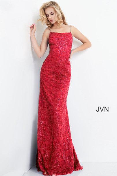 Jovani 04579 Long Spaghetti Strap Prom Dress