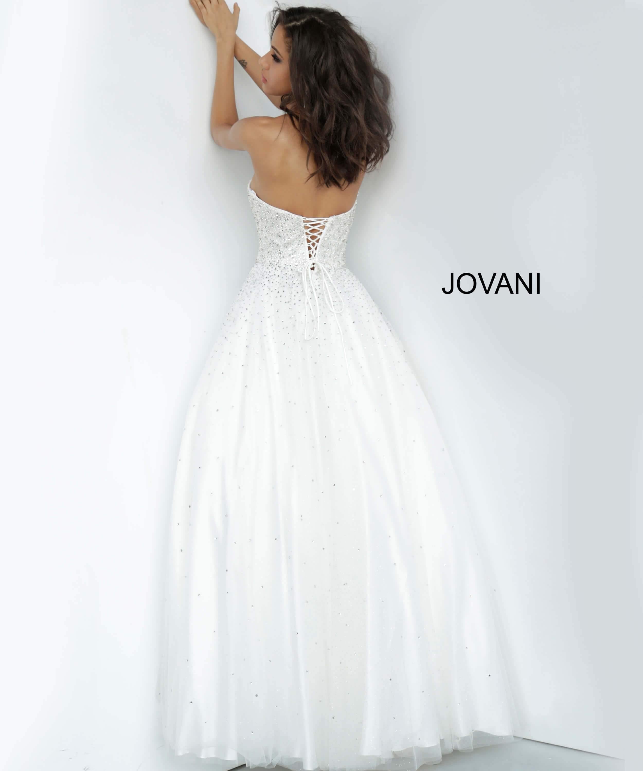 Jovani 65664 Prom Long Strapless Ball Gown