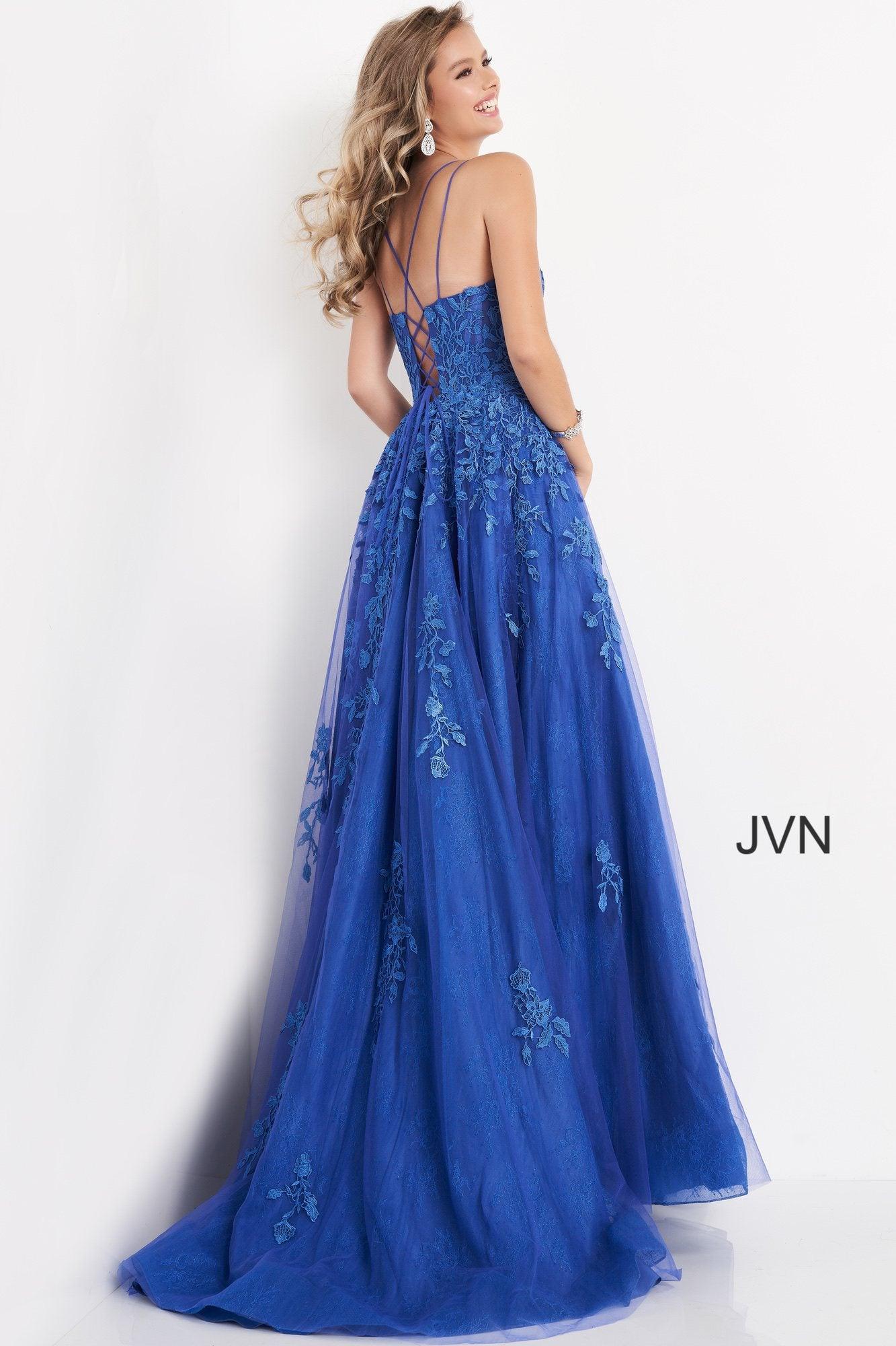 Jovani 06644 Spaghetti Strap Long Prom Gown