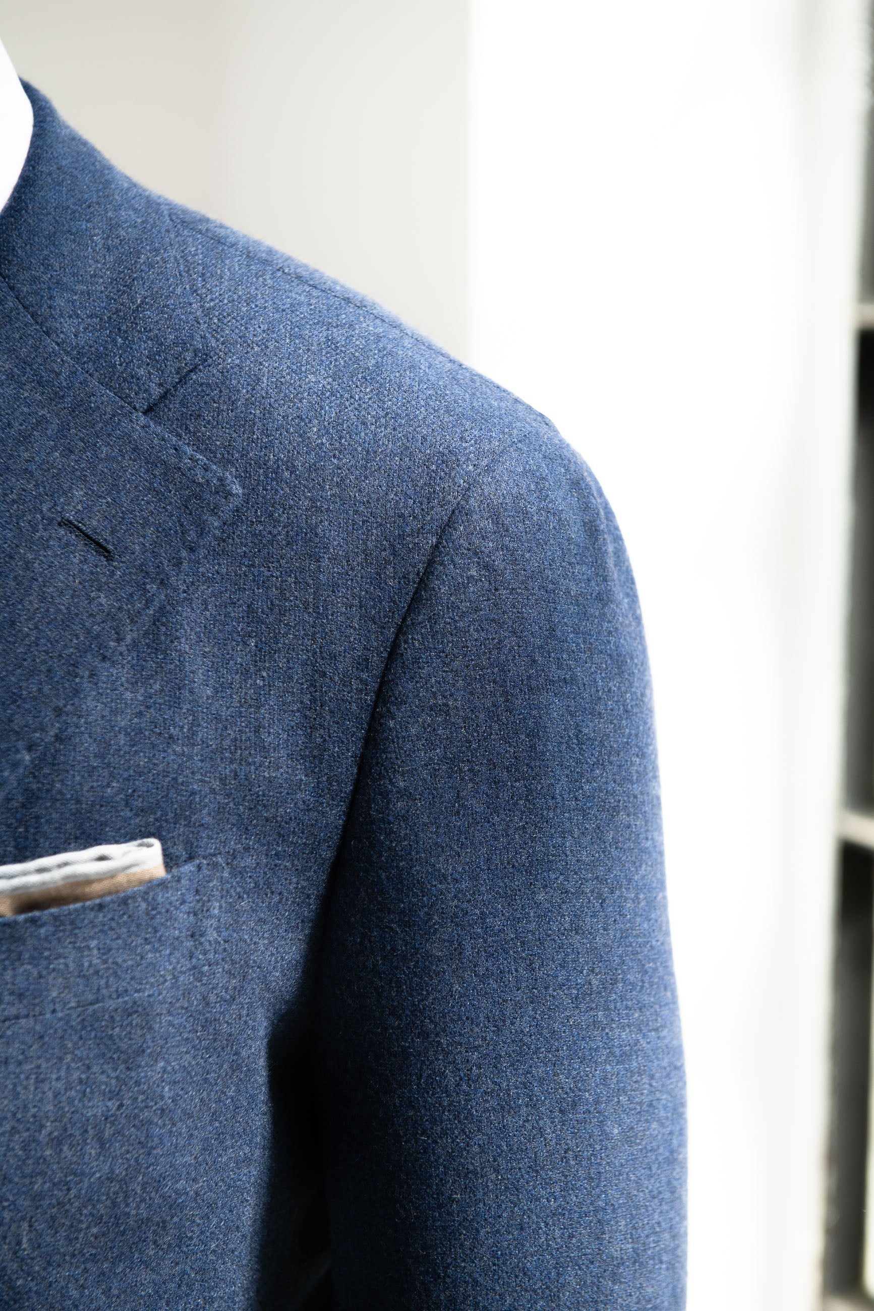 Bluette wool and cashmere suit - Made in Italy