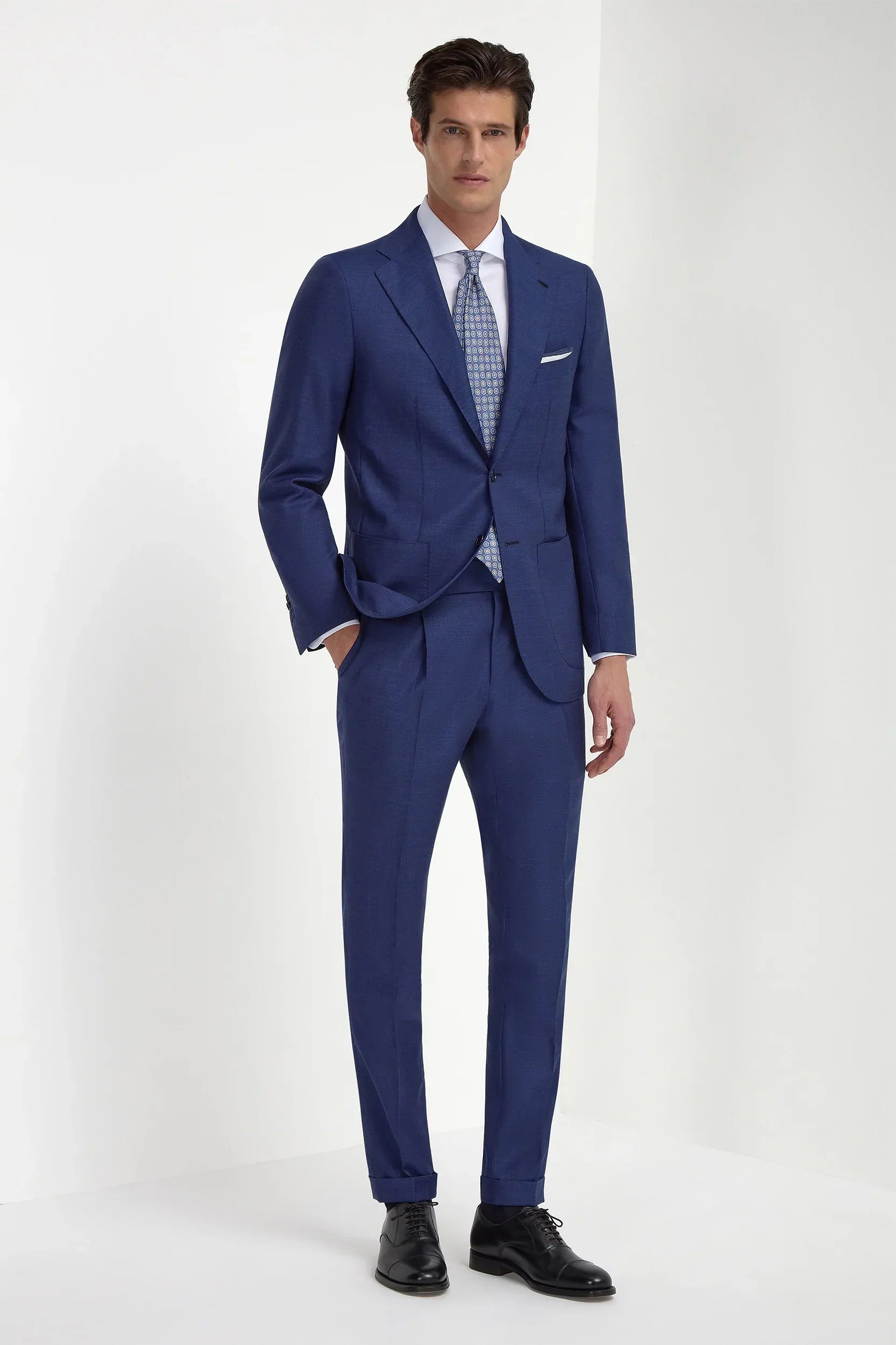 Royal blue suit - Made in Italy